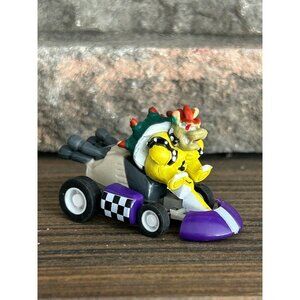 Bowser Mario Kart Wii Pull Back Toy Car Suntory  Nintendo Japan Purple & Yellow